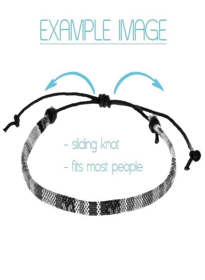 Made by Nami 2 Pcs Surfer Anklet Set Waterproof and Adjustable Braided Anklets for Women and Men Boho Ankle Bracelet Set of 2 for Ethnic Hippie Style (White & Brown) - Image 5